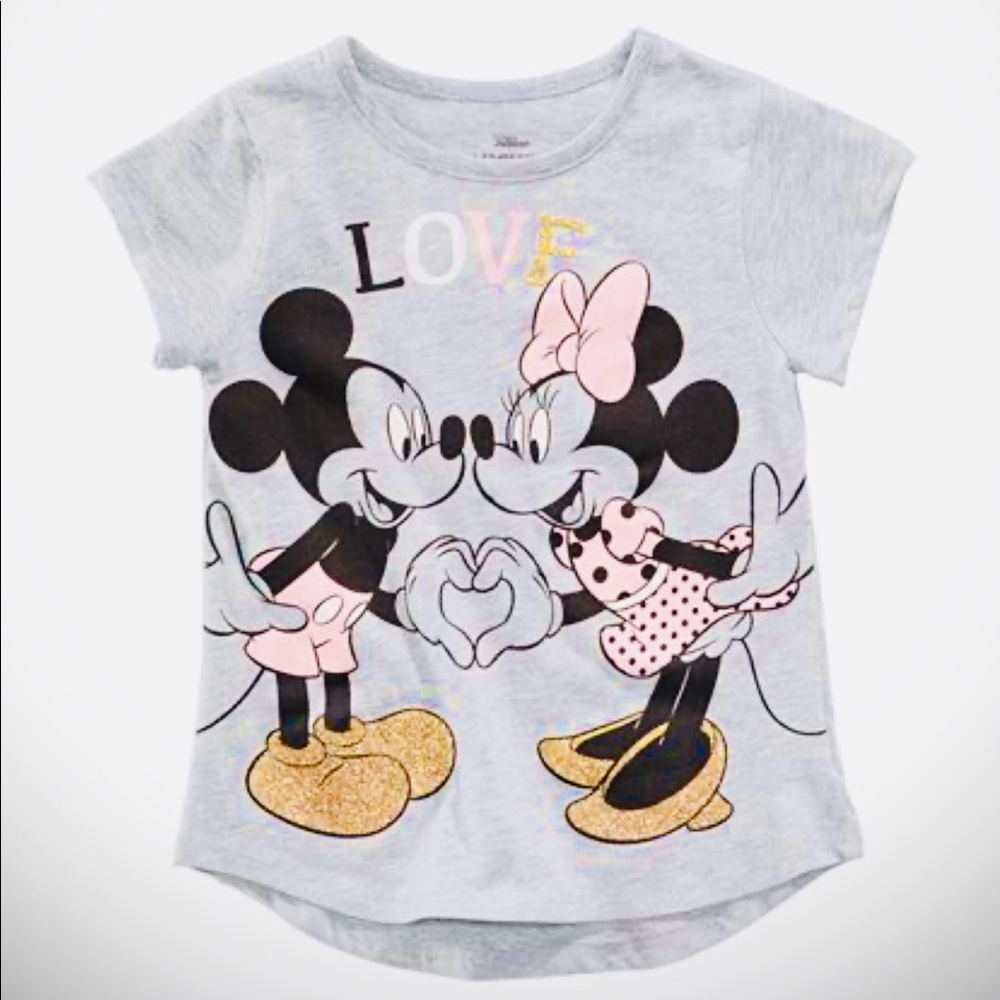 Mickey Minnie LOVE Shirt for Girls